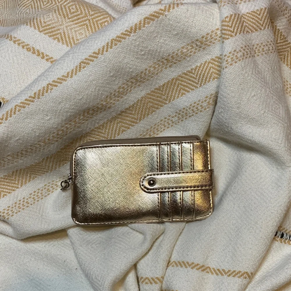 Gold Card Holder Key Wallet - Women's Accessory